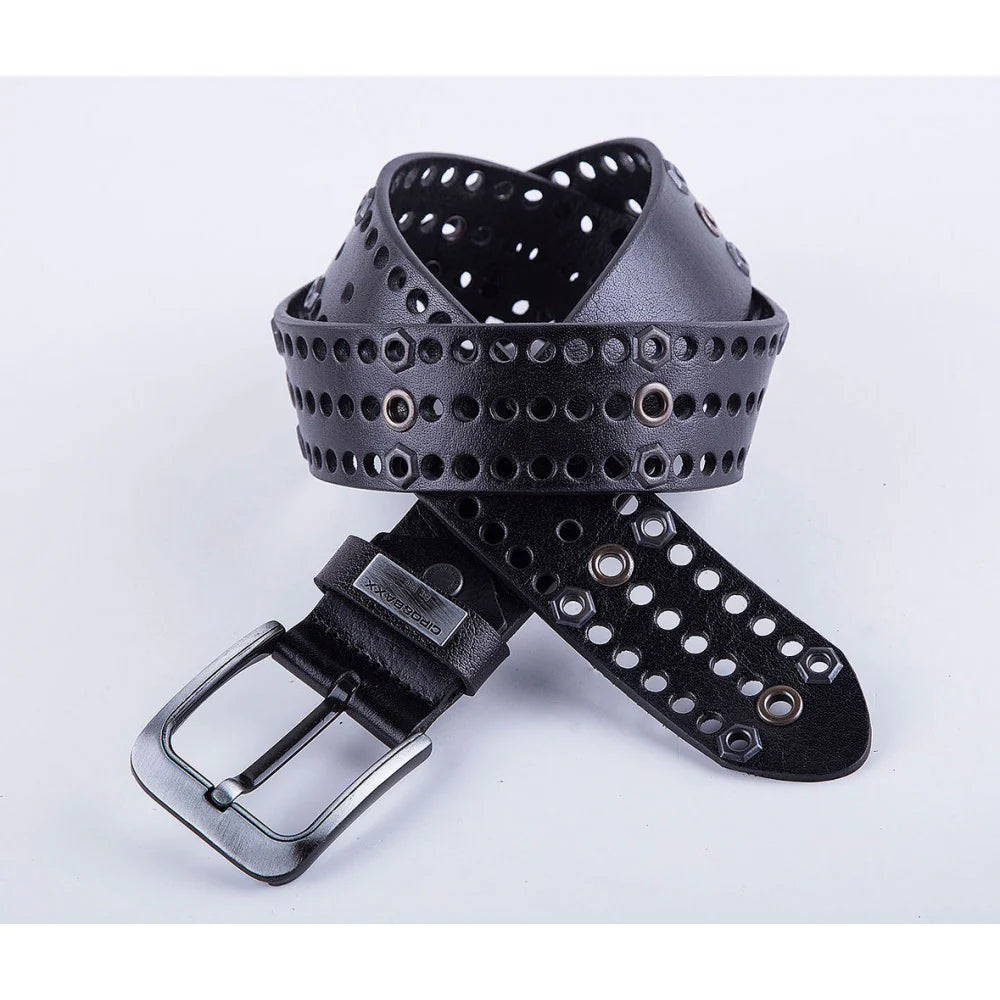 Cipo & Baxx Men's Leather Belt CG100 White