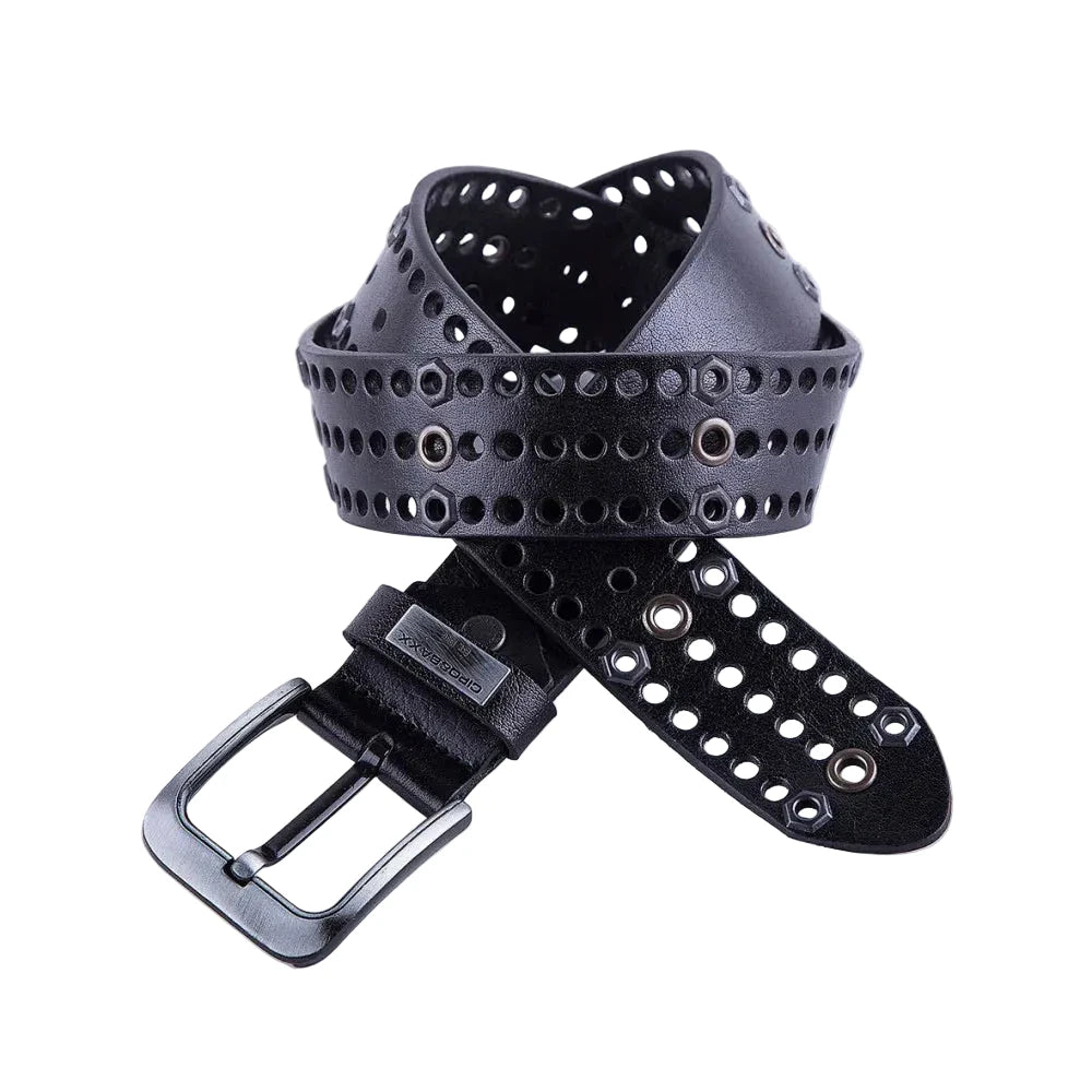 Cipo & Baxx Men's Leather Belt CG100 White