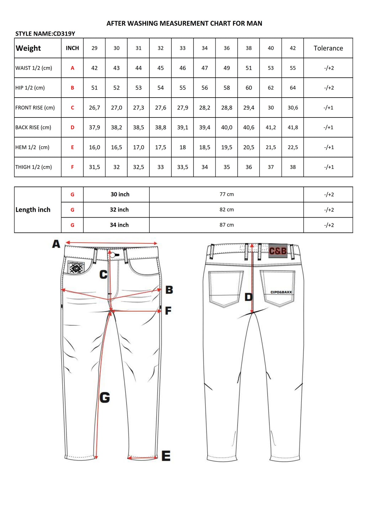 Cipo & Baxx GOPI Herren Jeans Denim CD319Y - Persvision