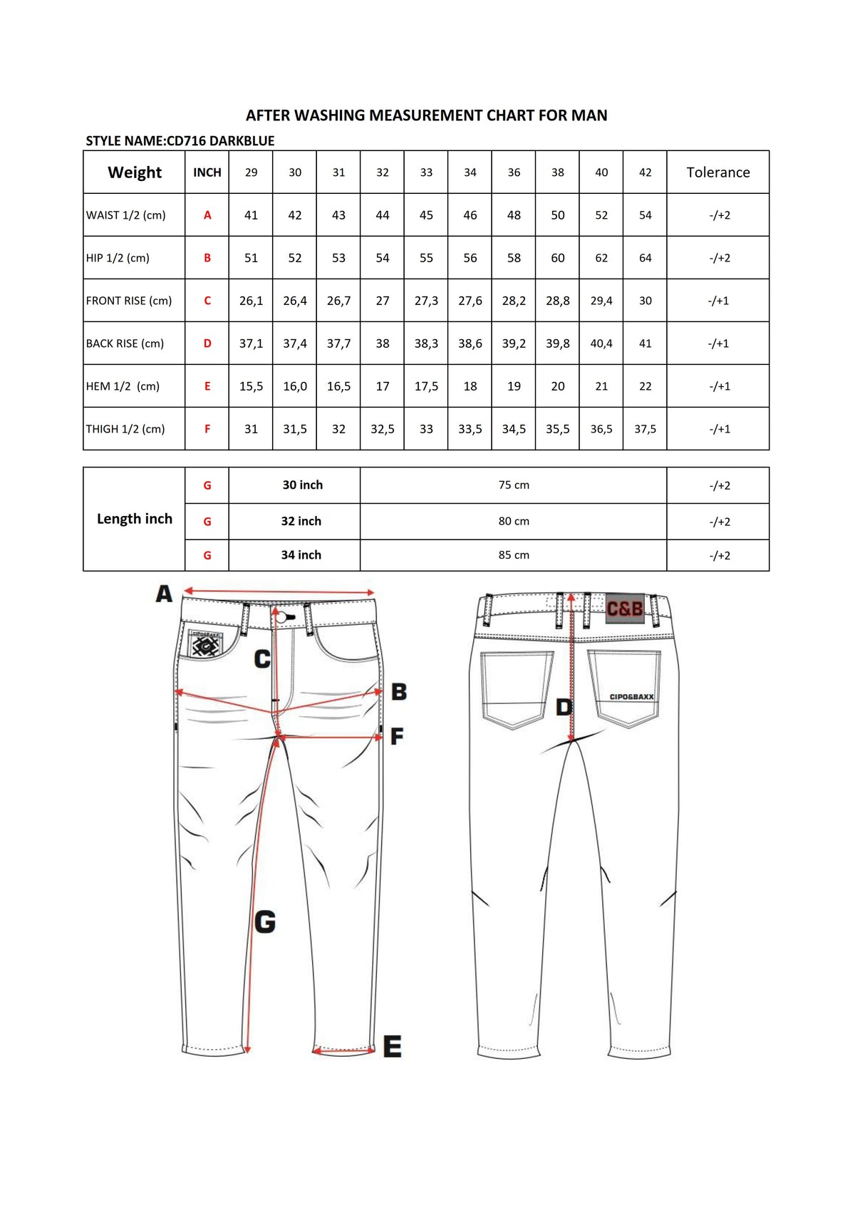 Cipo & Baxx CHAINS Men's Jeans Denim CD716