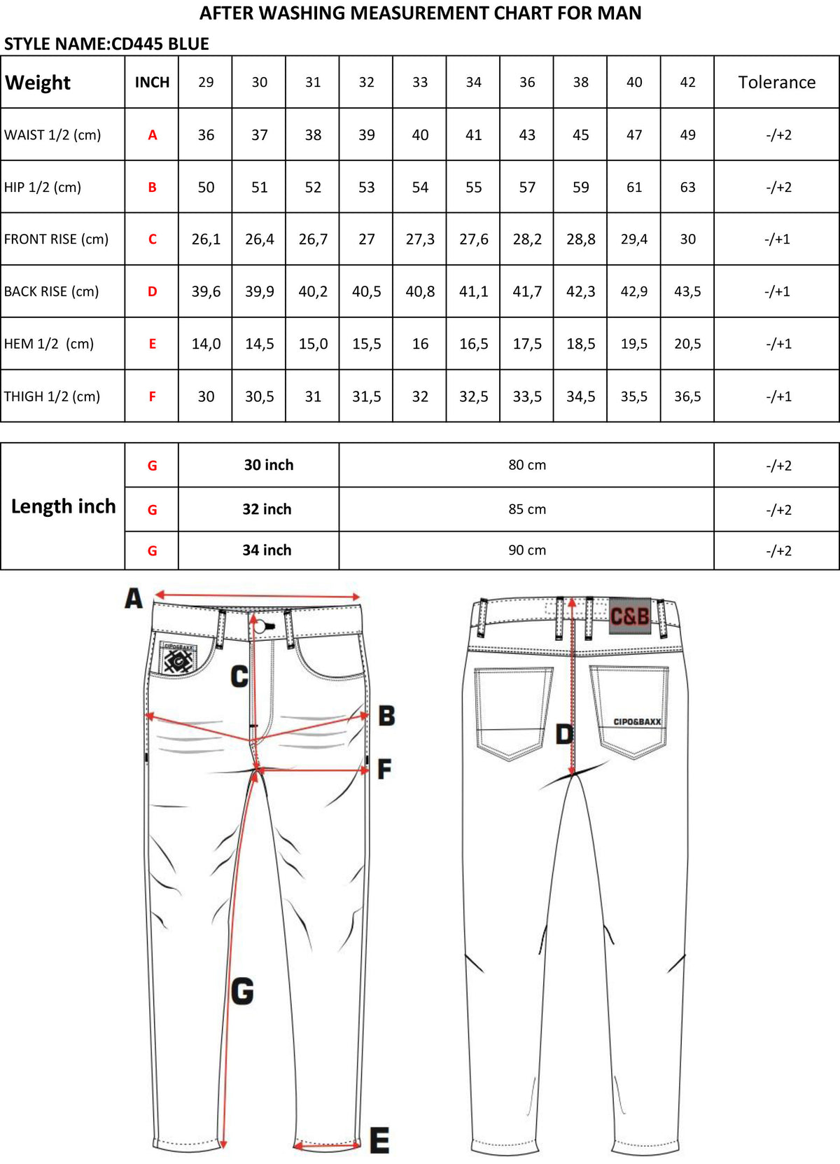Cipo & Baxx BITBURG Herren Slim-Fit-Jeans Denim CD445 - Persvision