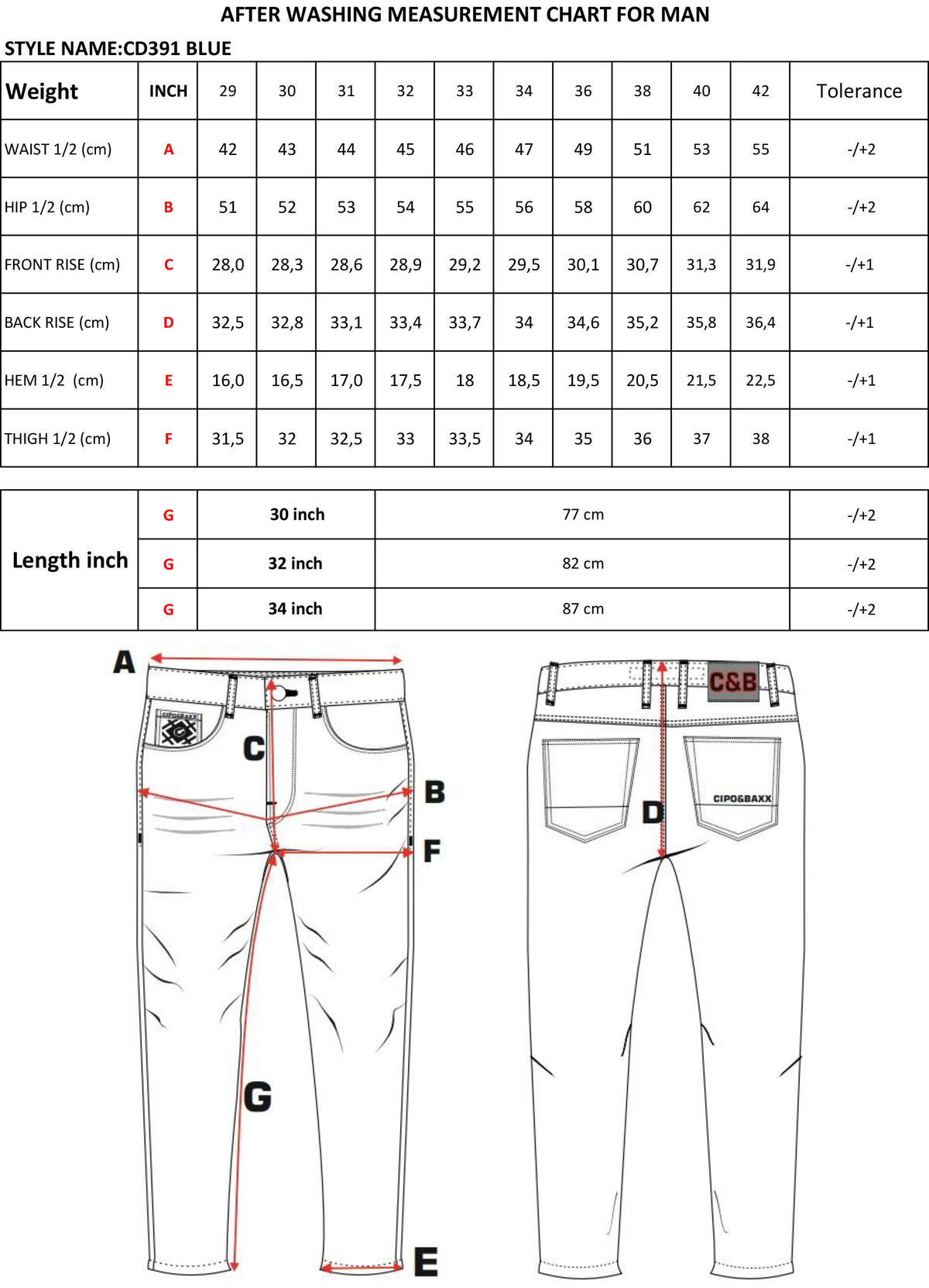 Cipo & Baxx CENA Herren Jeans Denim CD391