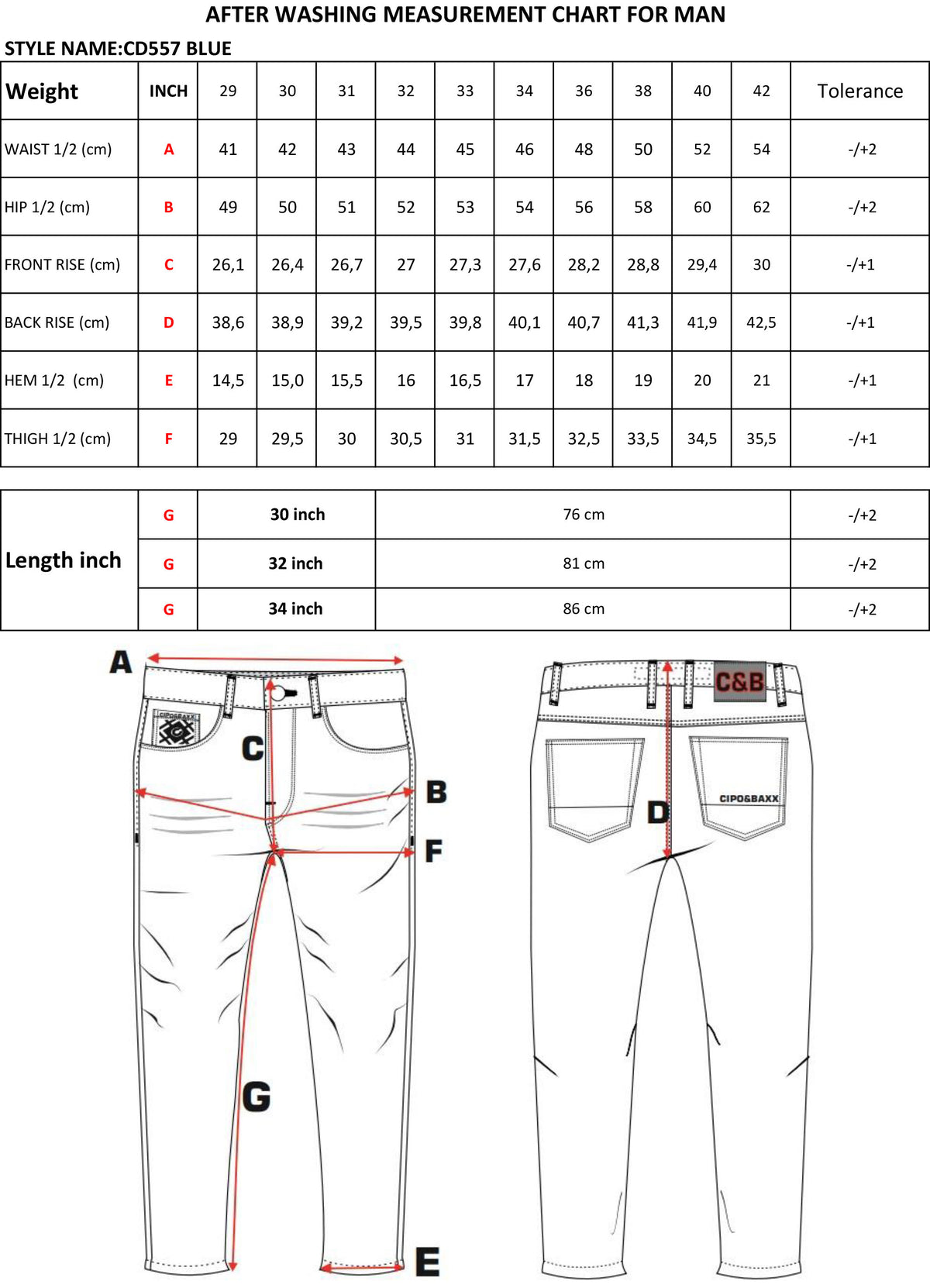 Cipo & Baxx REDWOOD Herren Jeans Denim CD557