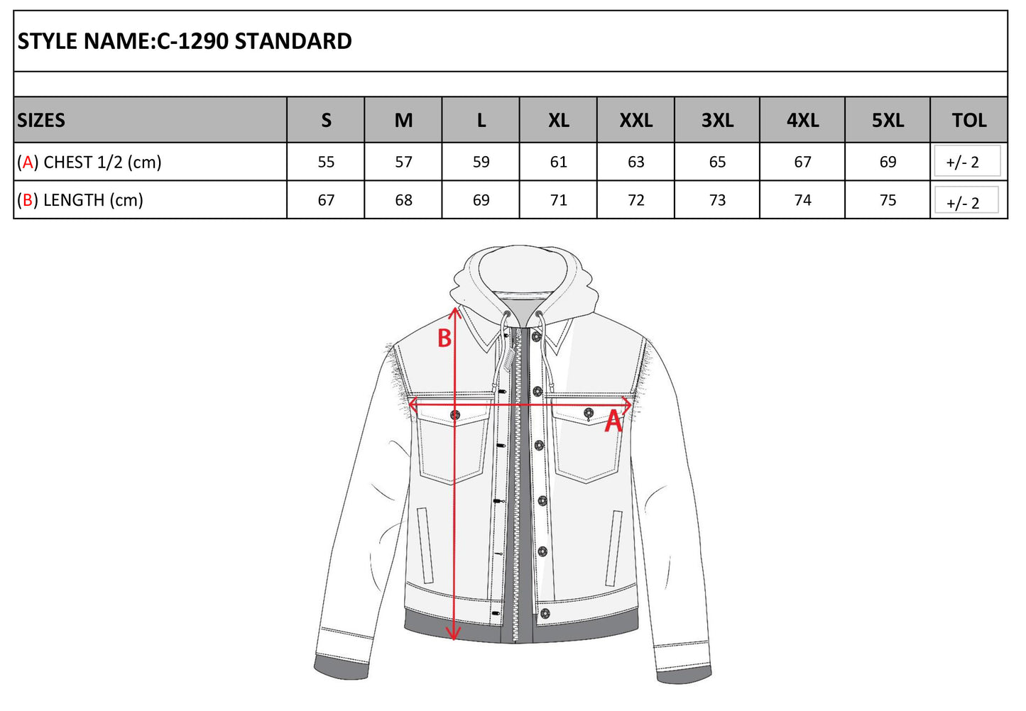 Cipo & Baxx AUSTIN Men's Jeans Jacket Denim C-1290