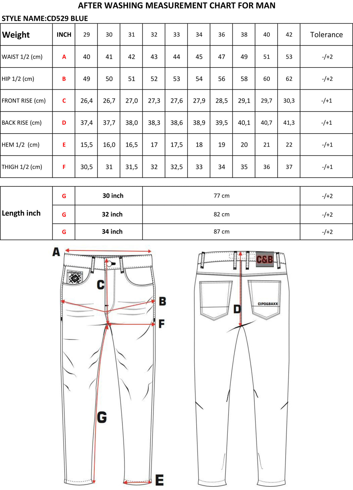 Cipo & Baxx BRIXTON Men's Jeans Denim CD529