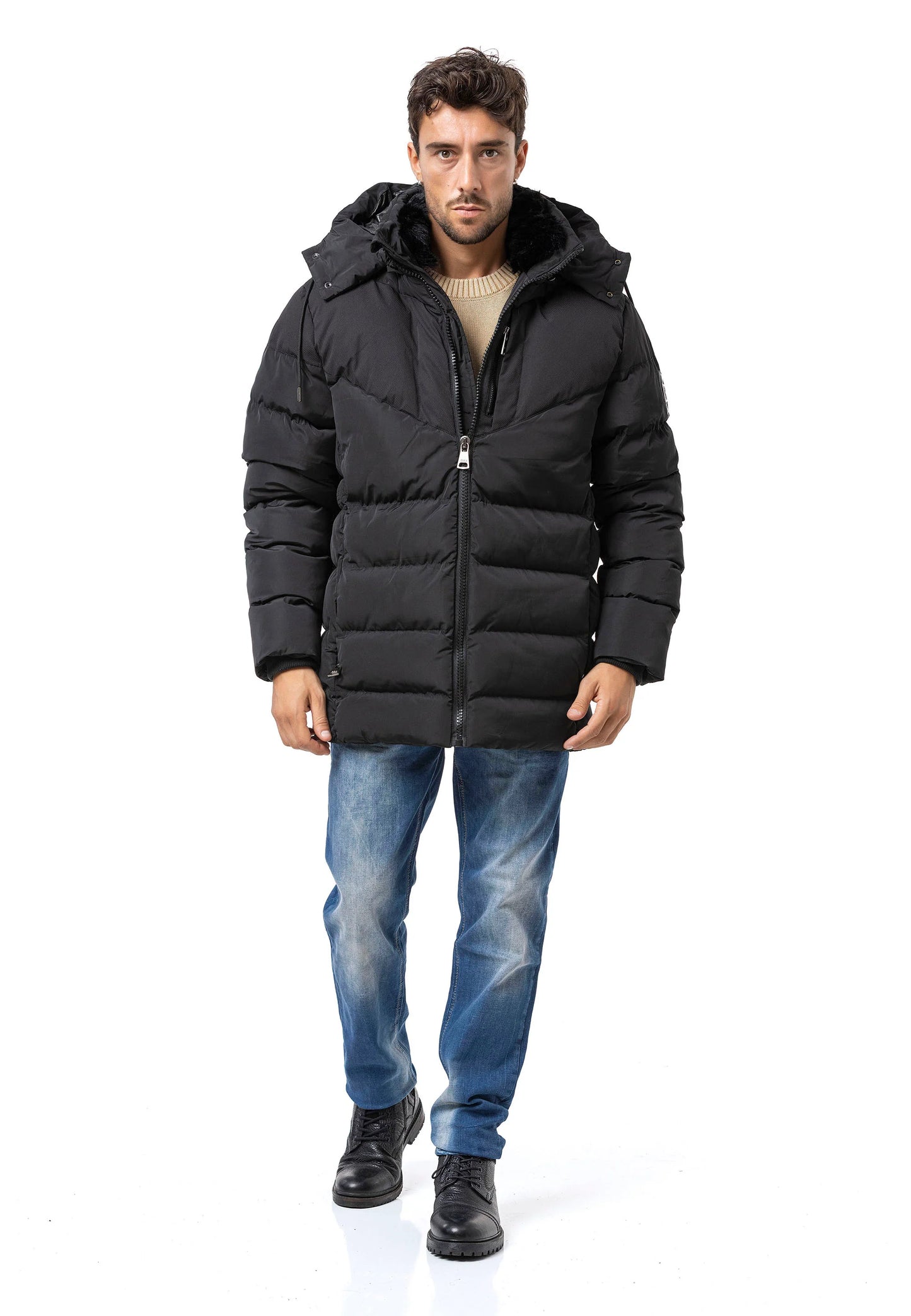 Cipo & Baxx ASHER men's quilted jacket Parker CM195
