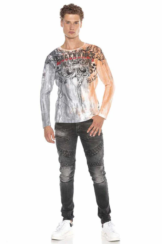 Cipo & Baxx SCALA men's shirt CL451 white