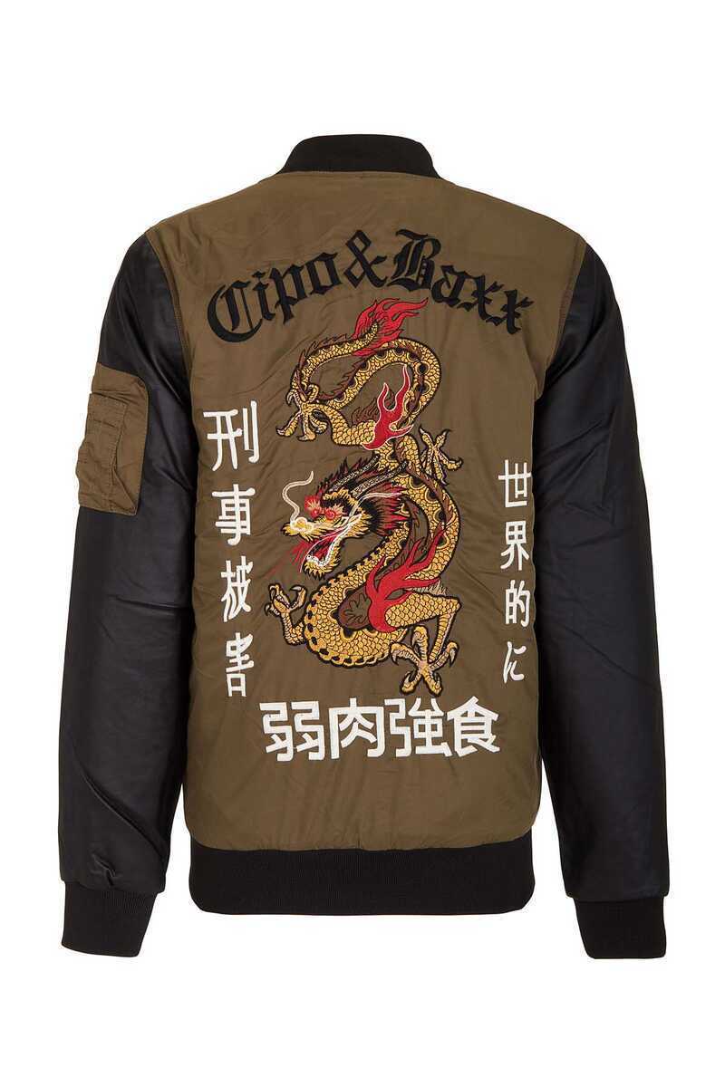 Cipo & Baxx ZEN Men's Bomber Jacket Embroidered CJ175