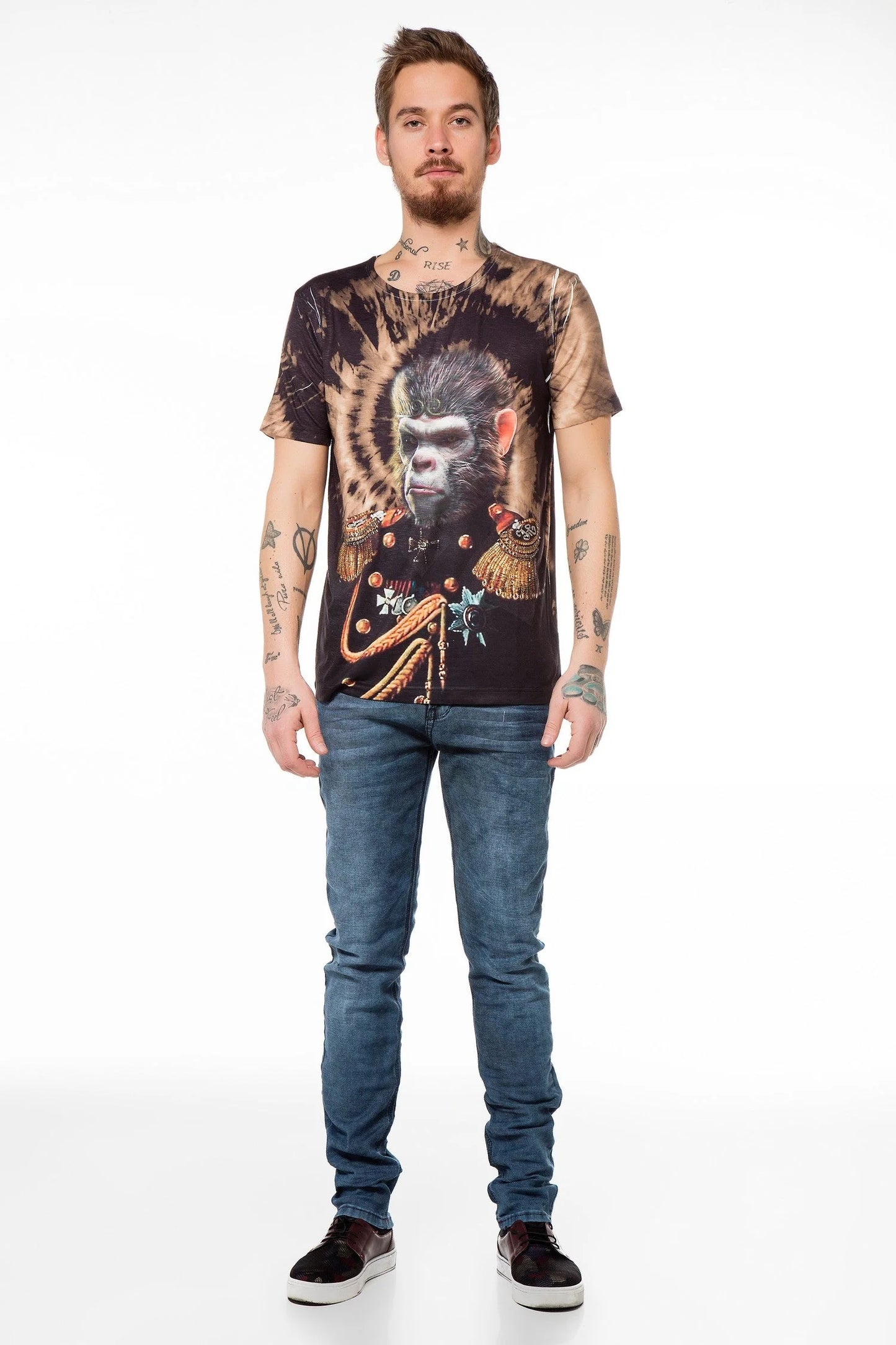 Cipo & Baxx PICARD Herren T-Shirt black CT395