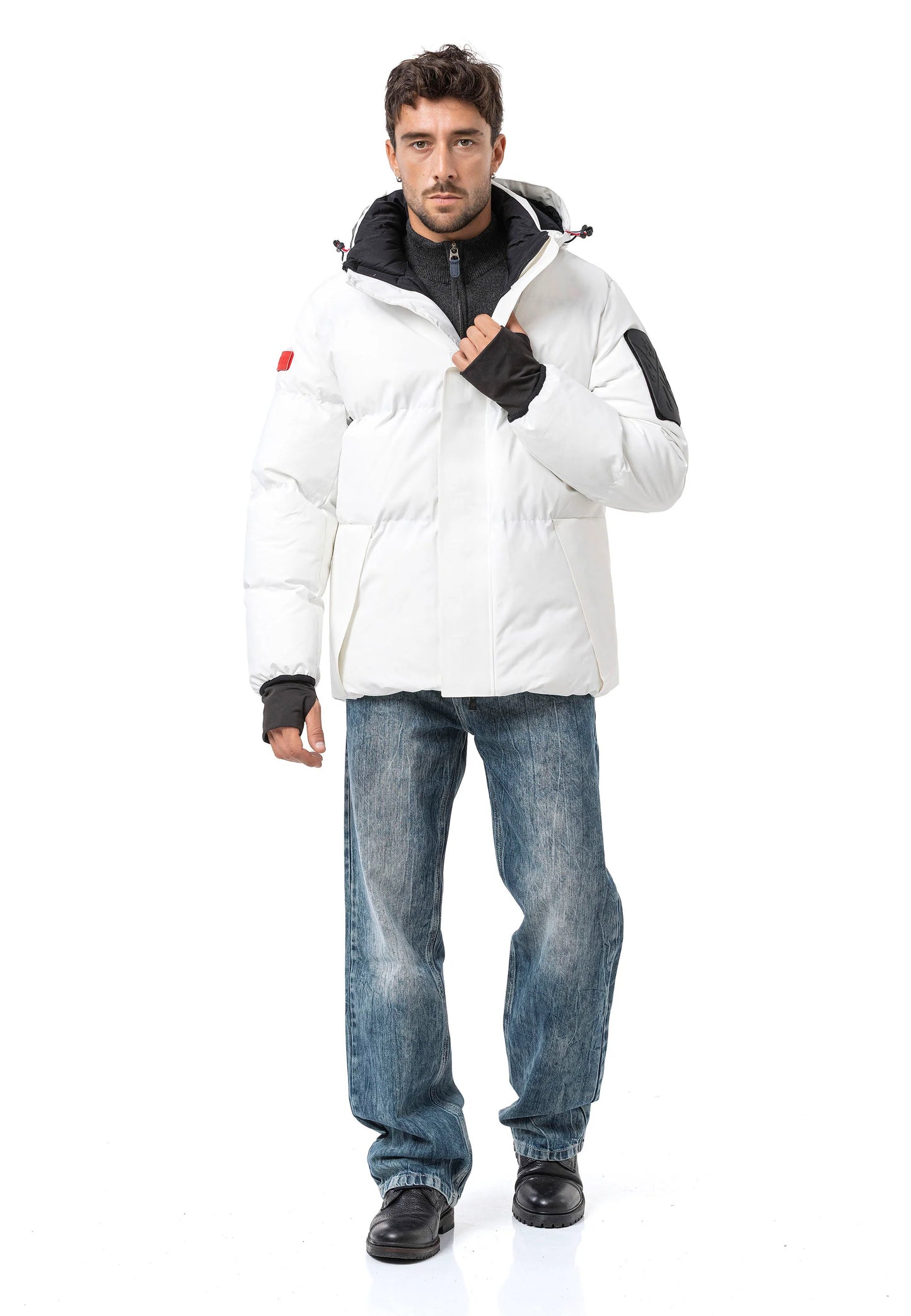 Cipo & Baxx PERM men's bomber jacket hood CM134