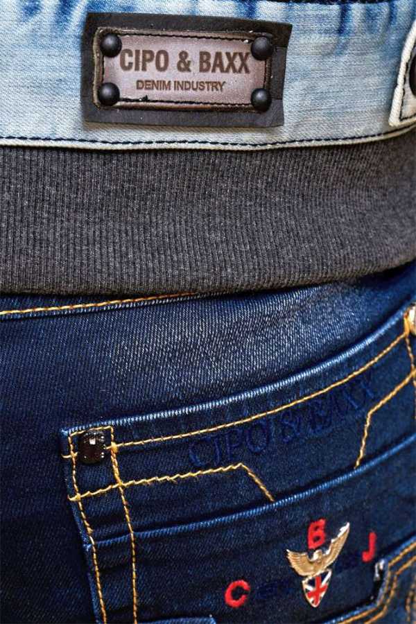 Cipo & Baxx PORTLAND Men's Jeans Jacket Vest Denim Hoodie CJ112