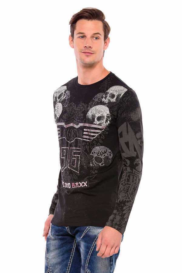 Cipo & Baxx LEGEND men's shirt CL386 black