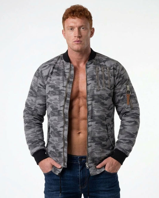 Cipo & Baxx CARTER Herren Jacke CJ153 grey