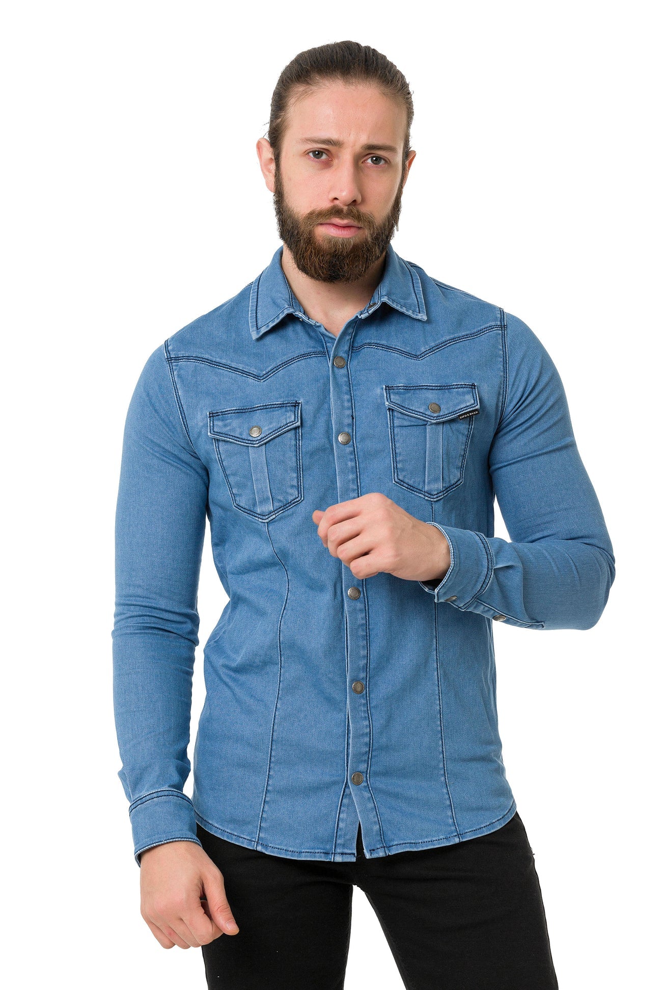 Cipo & Baxx SOREN Herren Jeanshemd CH189