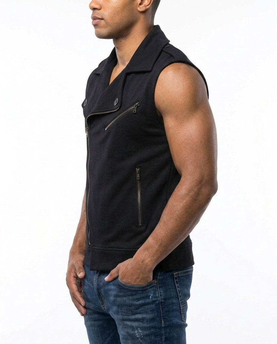 Cipo &amp; Baxx RYM Men's Vest Jacket Denim CW104