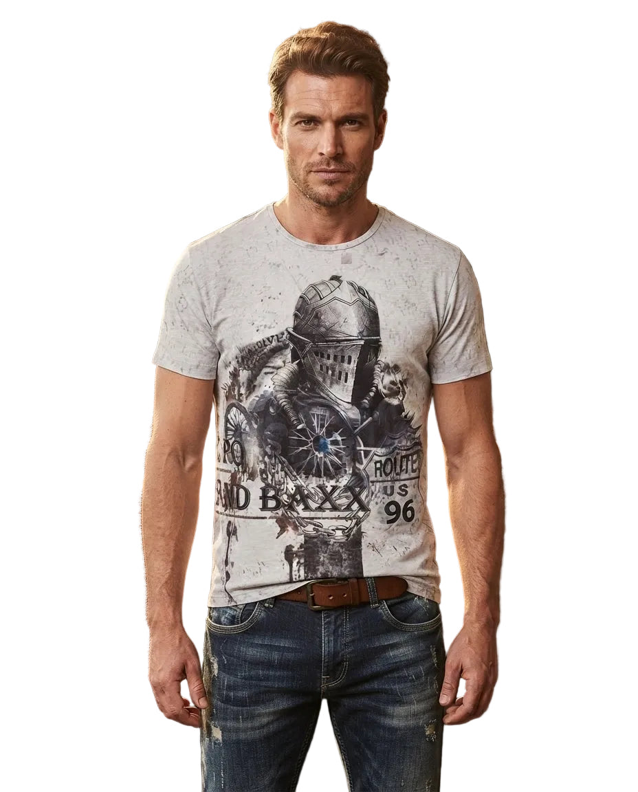 Cipo & Baxx DUEL Herren T-Shirt white CT828