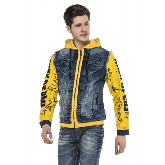 Cipo & Baxx YELLOWSTONE Herren Jeans Jacke Weste Denim CJ242