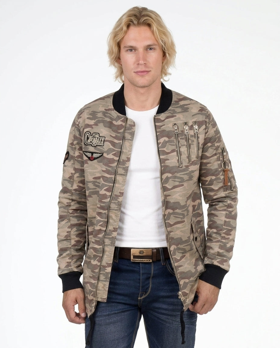 Cipo &amp; Baxx KIA Men's Jacket CJ151 Dgrey