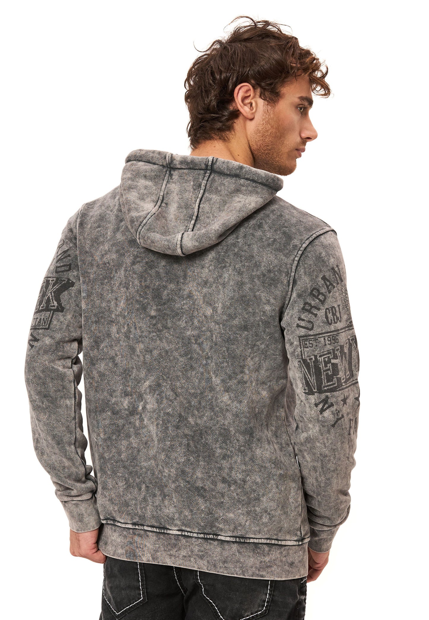 Cipo & Baxx GOA Herren Kapuzen Sweatshirt black CL596