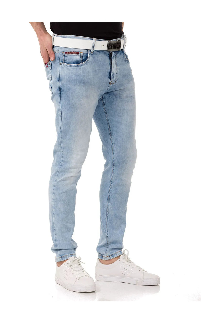 Cipo &amp; Baxx BALMAN Men's Jeans Slim Fit Denim CD820