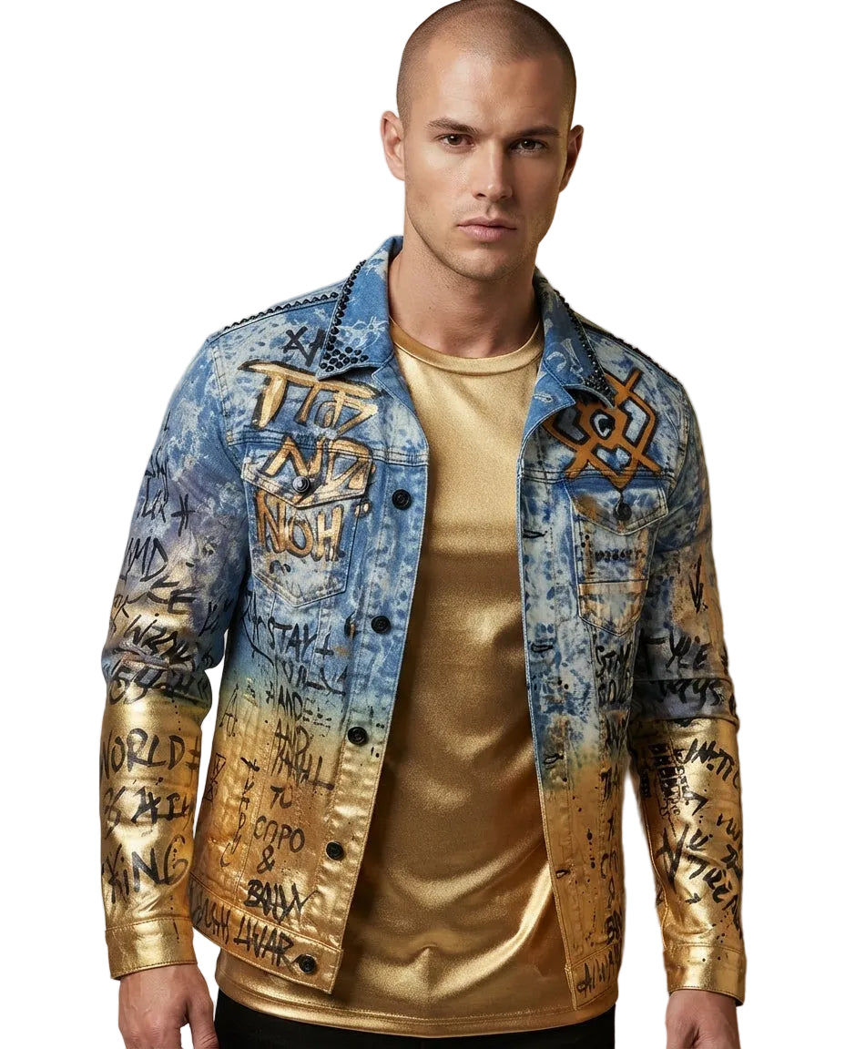 Cipo &amp; Baxx GOLDBERG Men's Jeans Jacket Denim CJ265