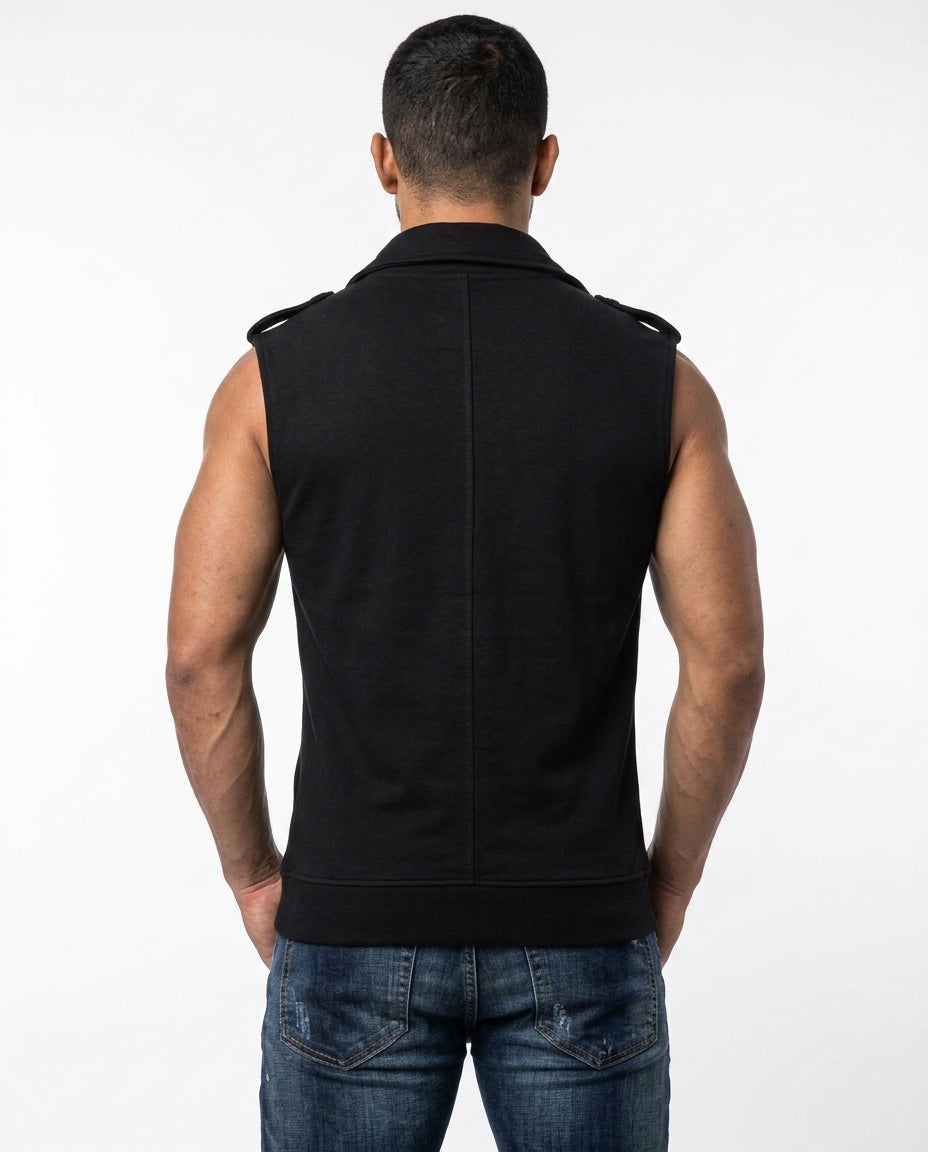 Cipo &amp; Baxx RYM Men's Vest Jacket Denim CW104