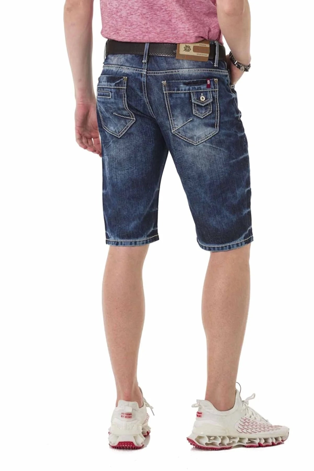 Cipo &amp; Baxx LUCA men's short jeans denim CK259