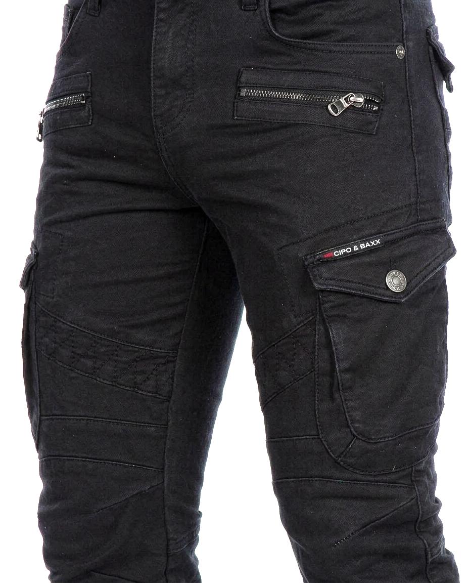 Cipo & Baxx BOZEN Herren Cargo Jeans CD424
