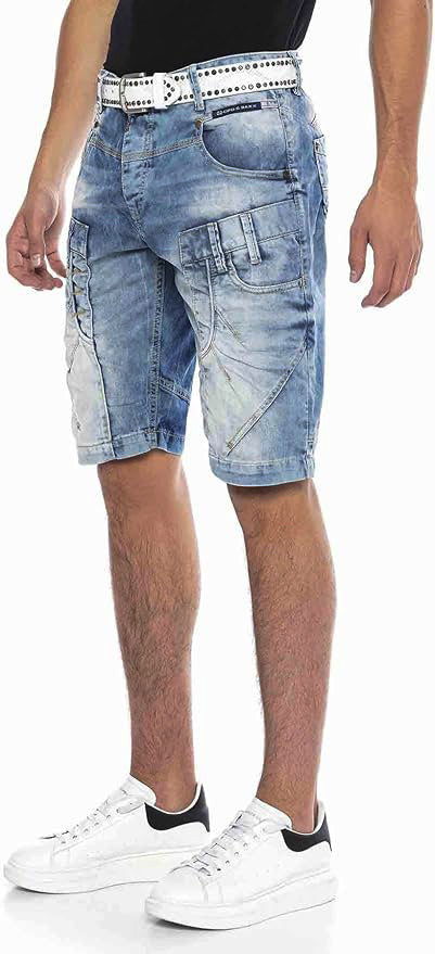 Cipo & Baxx MEILS Herren Kurze Jeans Denim CK198