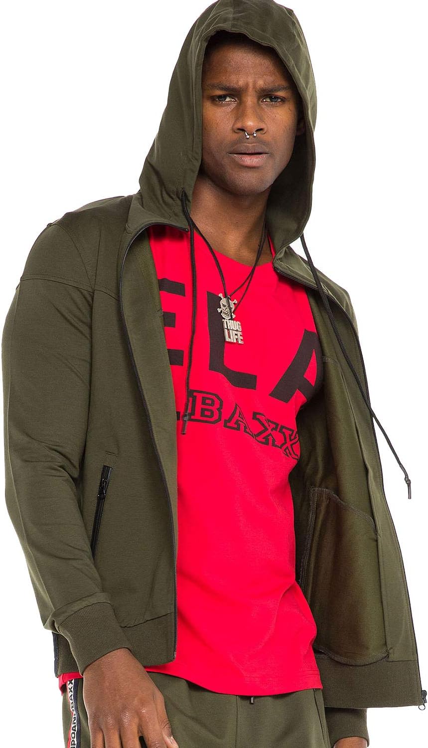 Cipo &amp; Baxx REMY men's hooded sweatshirt jacket CL346