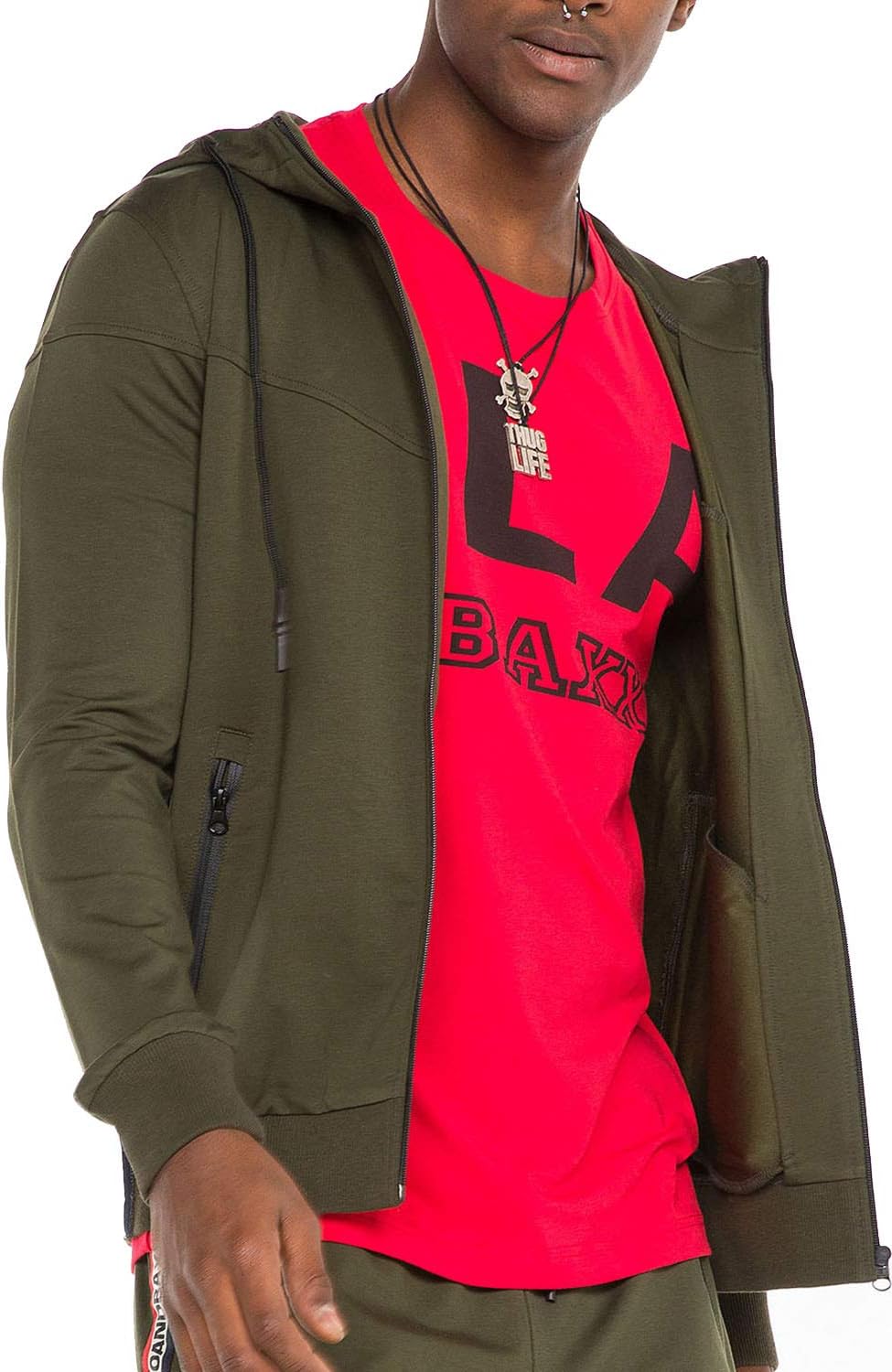 Cipo &amp; Baxx REMY men's hooded sweatshirt jacket CL346