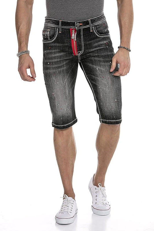 Cipo & Baxx BODGAN Herren Kurze Jeans Denim CK240