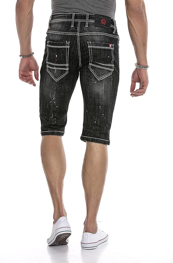 Cipo & Baxx BODGAN Herren Kurze Jeans Denim CK240