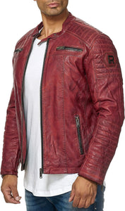 Redbridge REDFLAG men's leather jacket M6013