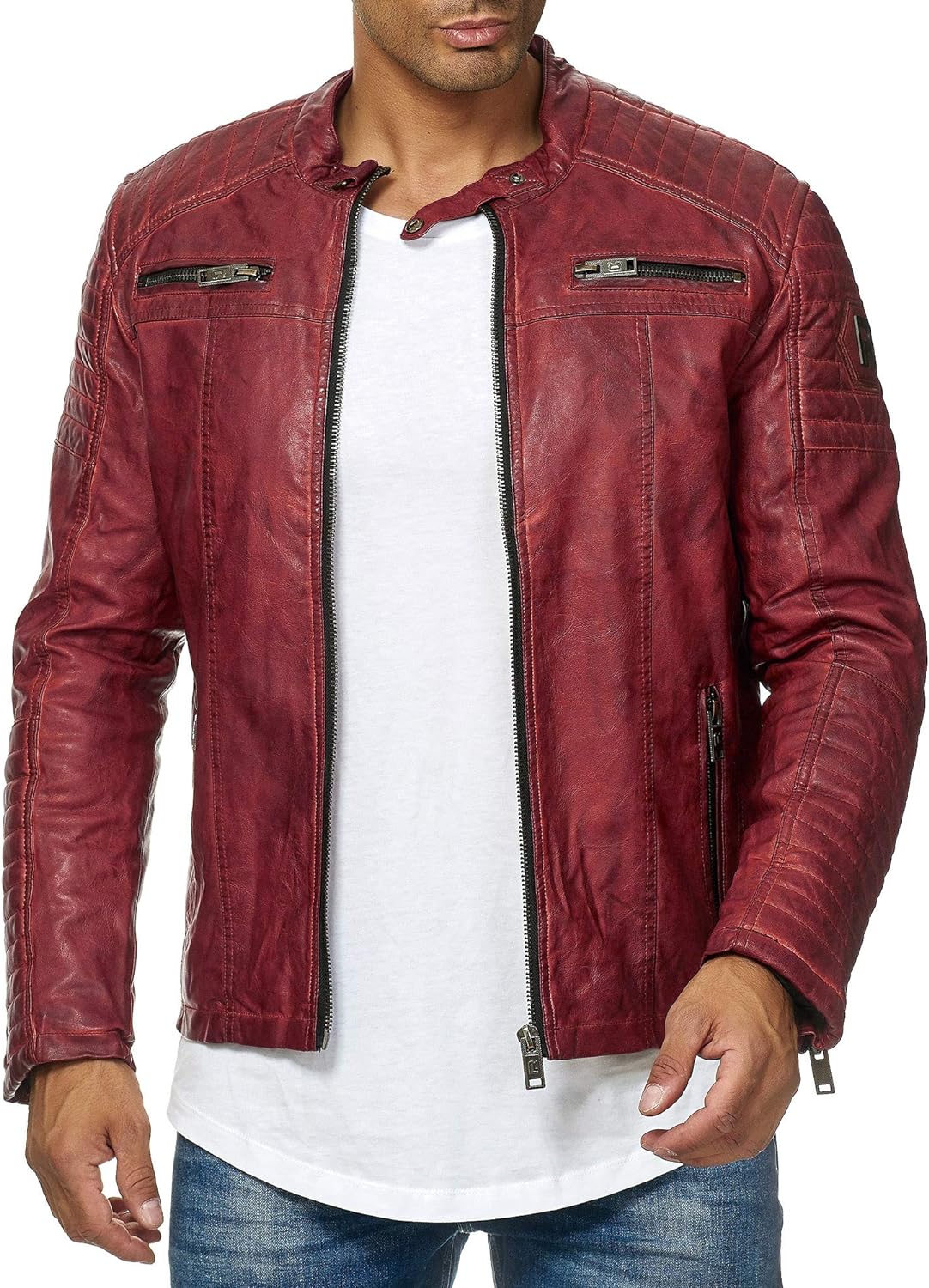 Redbridge REDFLAG Herren Lederjacke M6013