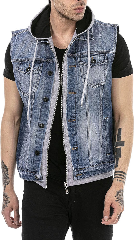 Redbridge JACK Men's Jeans Jacket Vest Denim