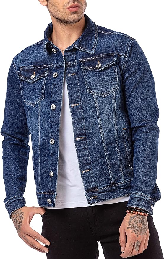 Redbridge ARLO Herren Jeans Jacke Denim Dark M6127