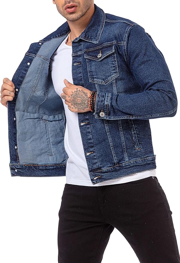 Redbridge ARLO Herren Jeans Jacke Denim Dark M6127