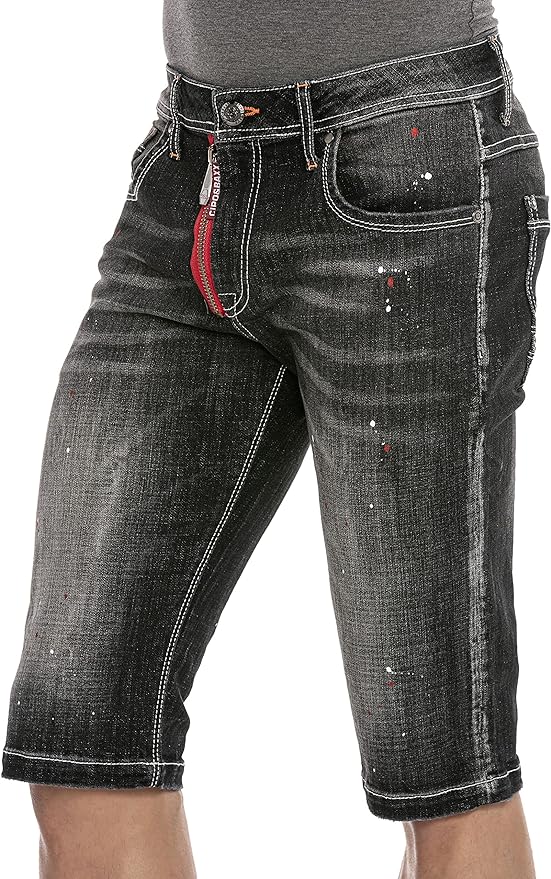 Cipo &amp; Baxx MEDFORD men's short jeans denim CK203