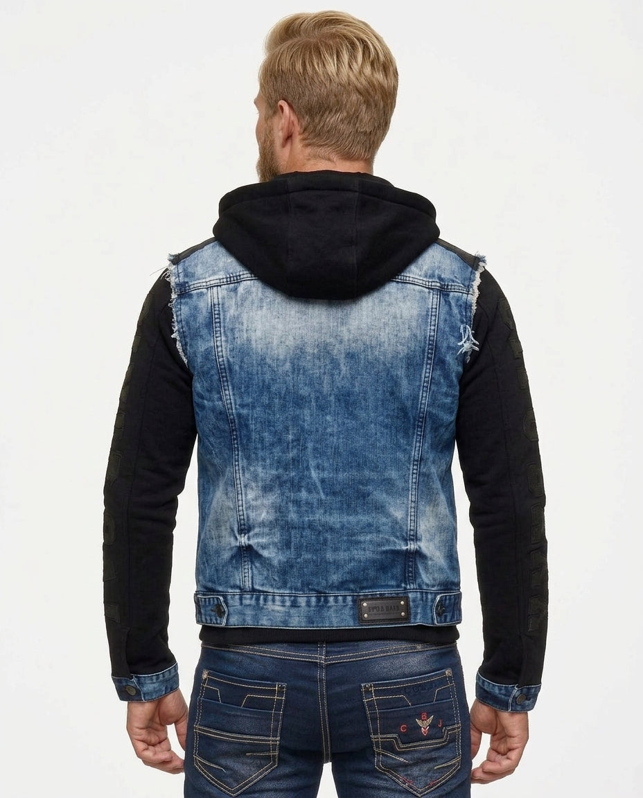 Cipo &amp; Baxx IOWA Men's Jeans Jacket Vest Denim Hoodie CJ154