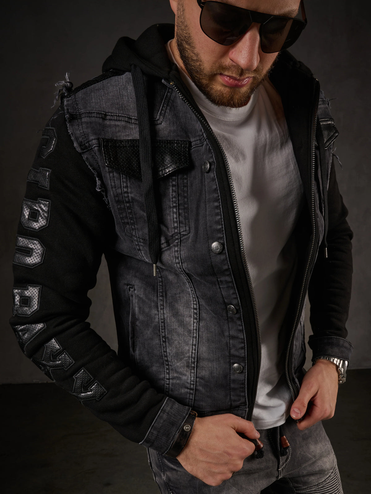 Cipo & Baxx BLACKPOOL Herren Jeans Jacke Weste Denim CJ155