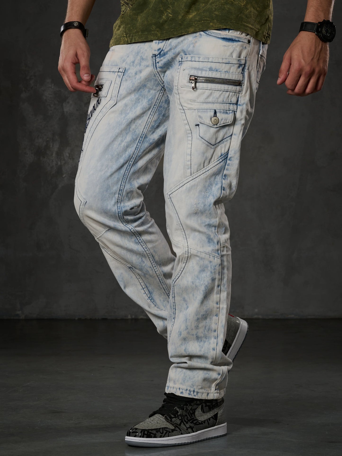 Cipo &amp; Baxx FLEMING Men's Jeans Denim CD272