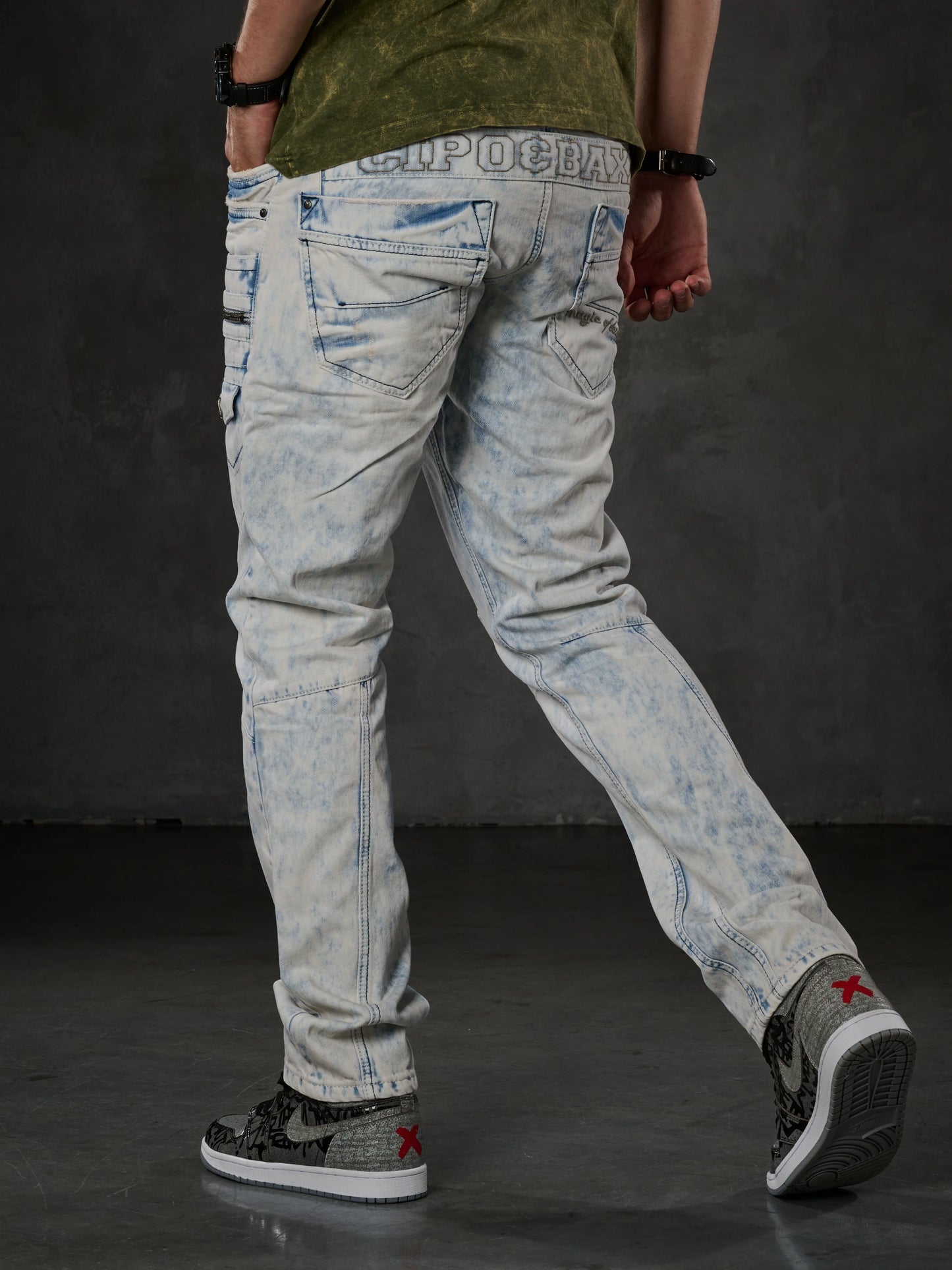 Cipo &amp; Baxx FLEMING Men's Jeans Denim CD272