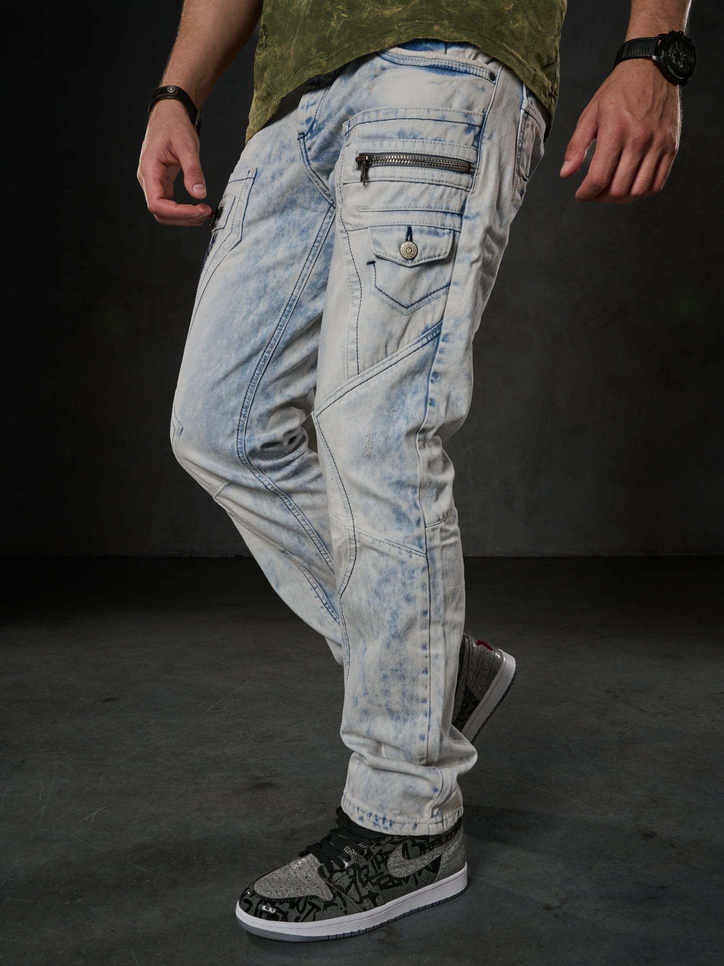 Cipo &amp; Baxx FLEMING Men's Jeans Denim CD272