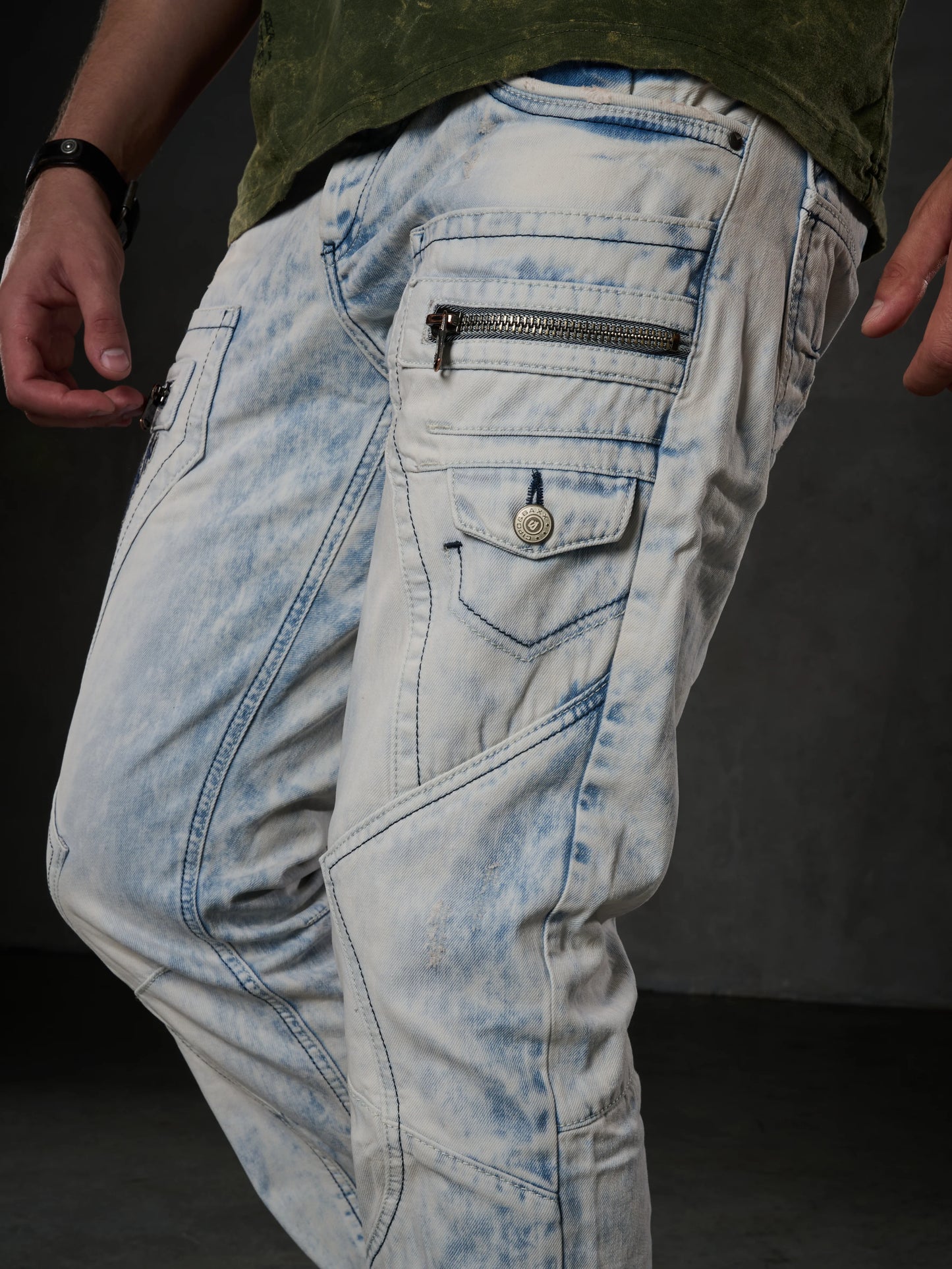 Cipo &amp; Baxx FLEMING Men's Jeans Denim CD272
