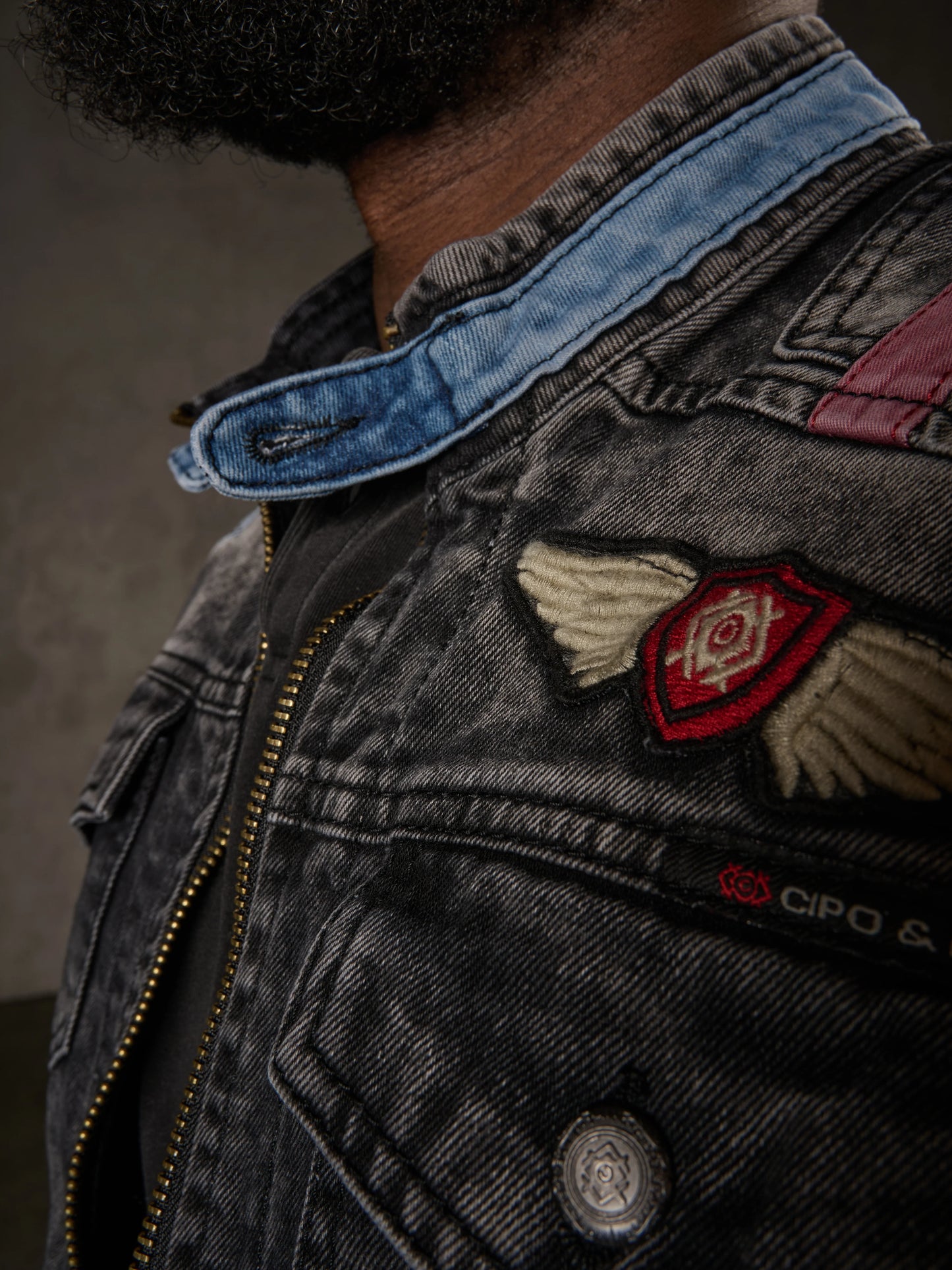 Cipo & Baxx KEN Herren Jeans Jacke Denim CJ300
