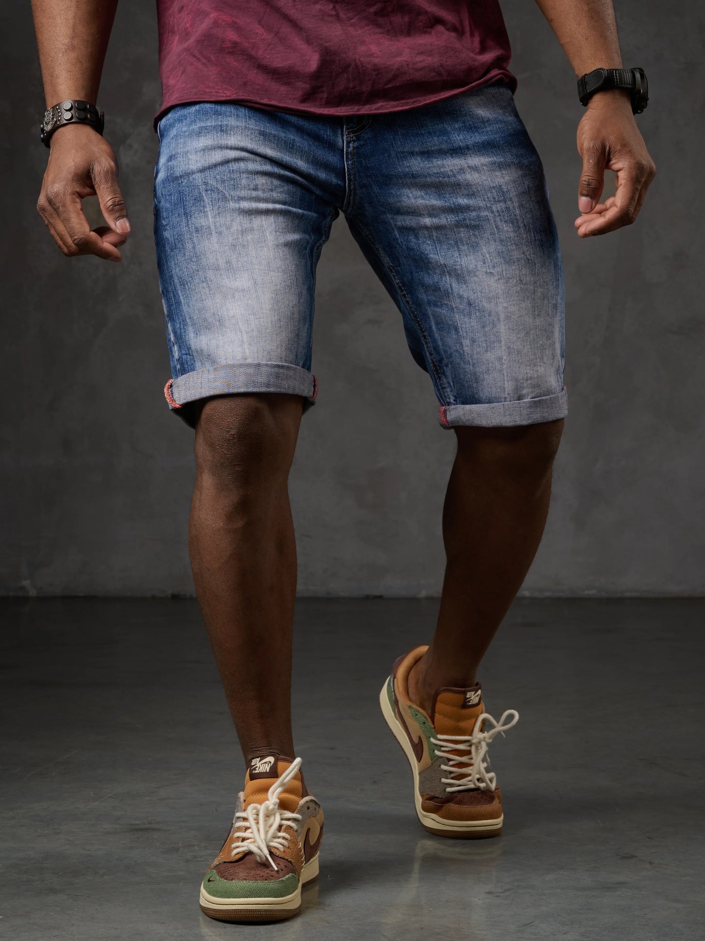 Cipo &amp; Baxx ORBIT Men's Short Jeans Denim CK266