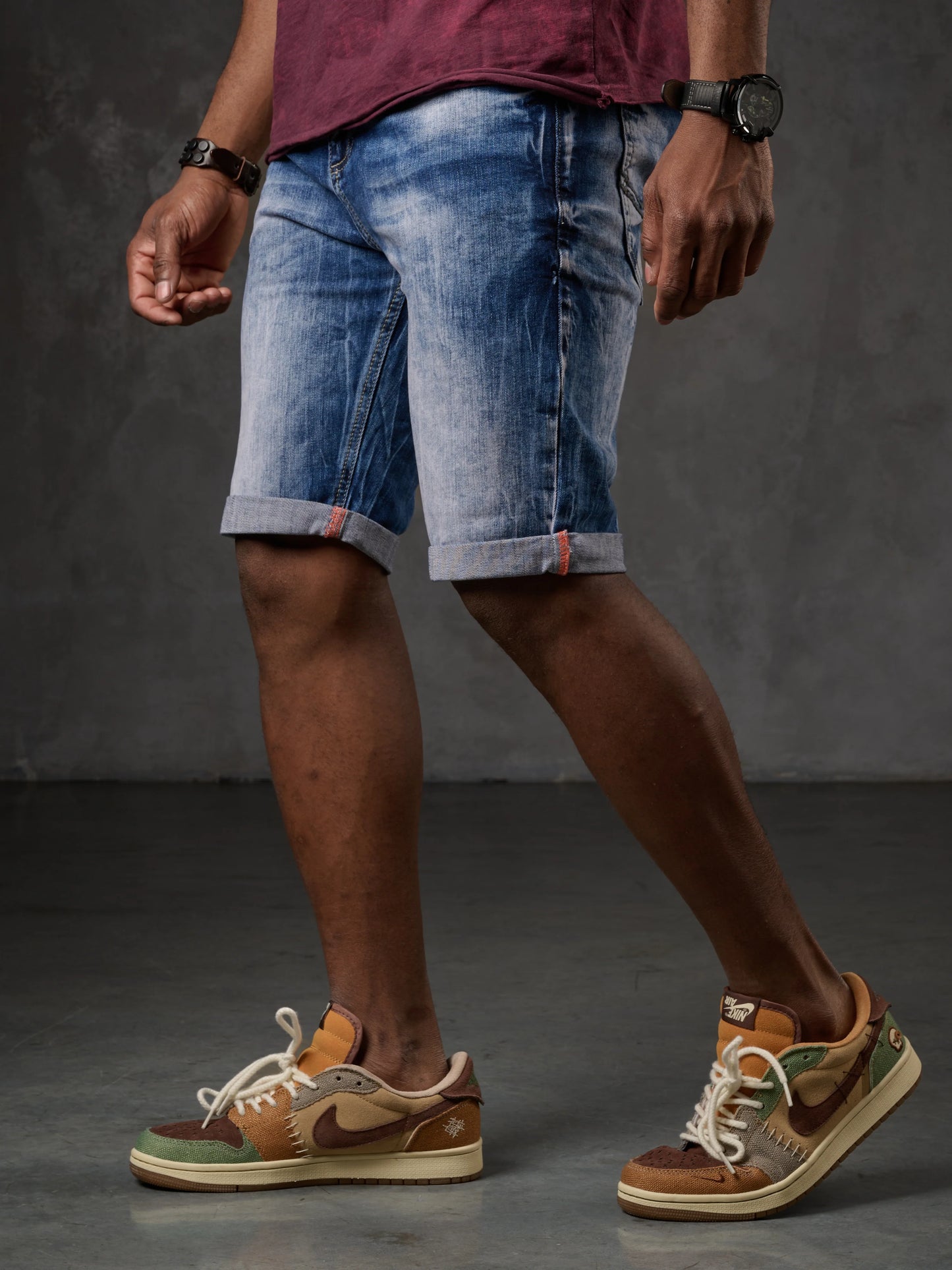 Cipo &amp; Baxx ORBIT Men's Short Jeans Denim CK266