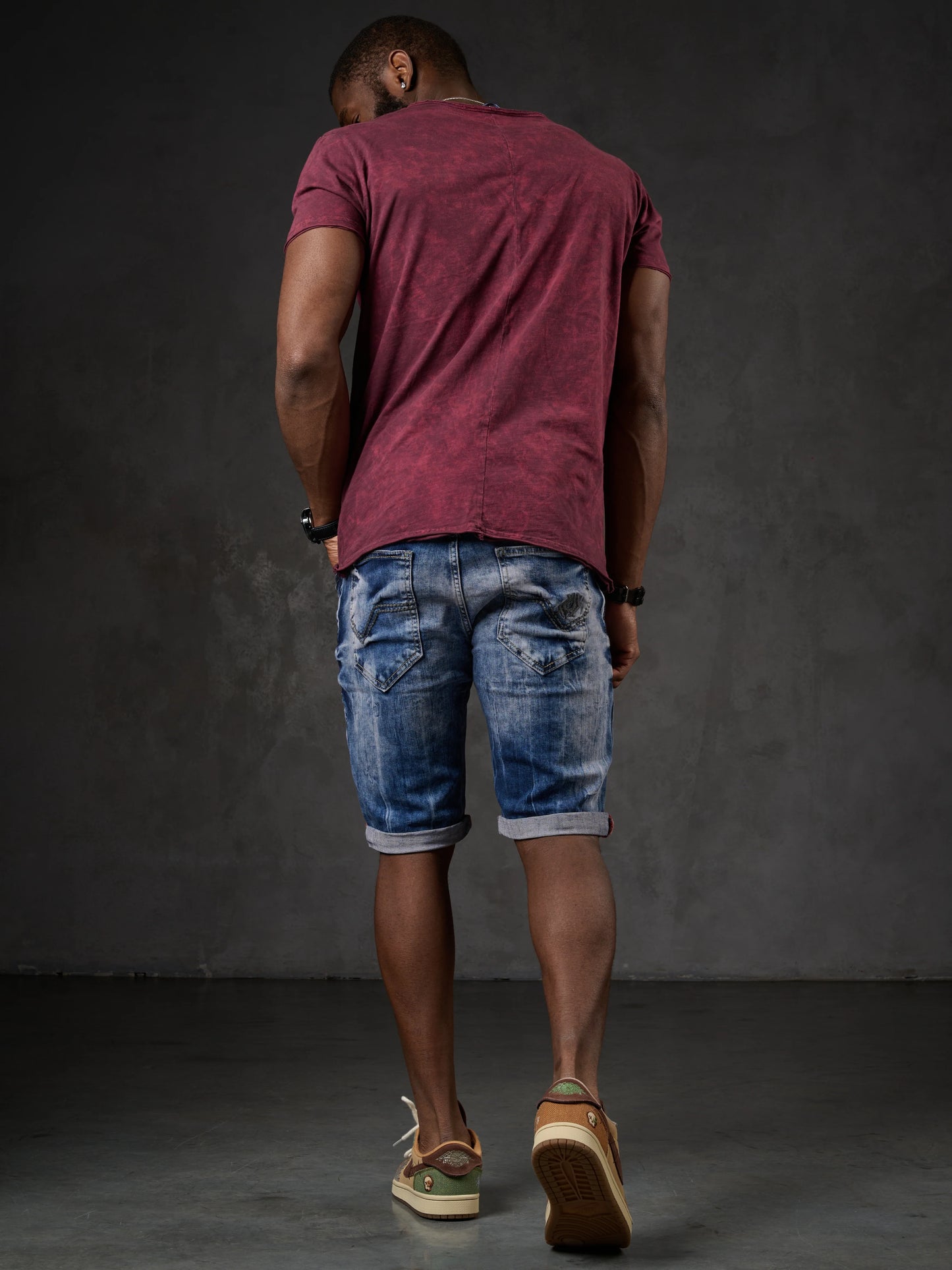 Cipo &amp; Baxx ORBIT Men's Short Jeans Denim CK266