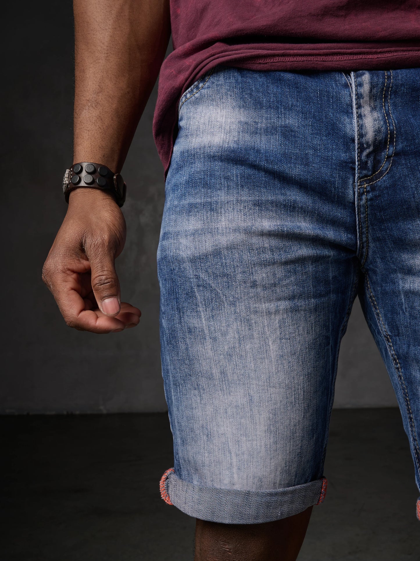 Cipo &amp; Baxx ORBIT Men's Short Jeans Denim CK266